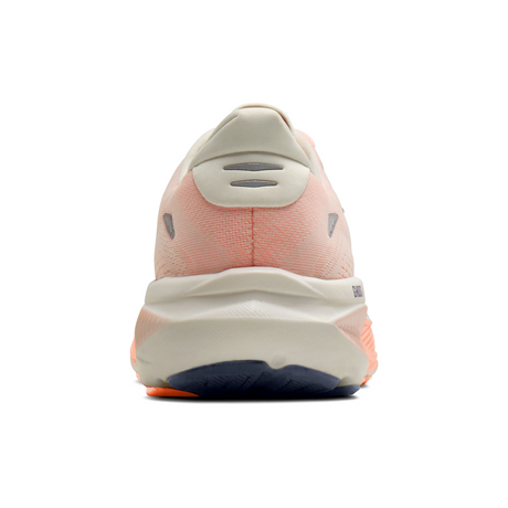 Brooks Ghost 18 Running Shoe (Women) - Star White/Cyber Peach/Grey Athletic - Running - Neutral - The Heel Shoe Fitters
