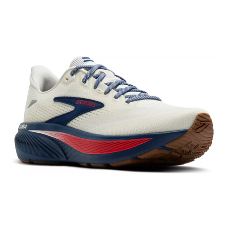 Brooks Ghost 18 Running Shoe (Men) - Coconut/Red/Blue Athletic - Running - Neutral - The Heel Shoe Fitters