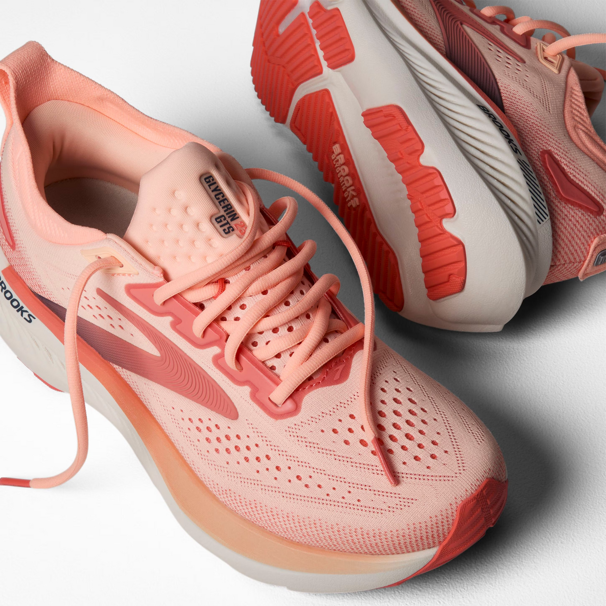 Brooks Glycerin GTS 23 Running Shoe (Women) - Coral/Peach/Spellbound