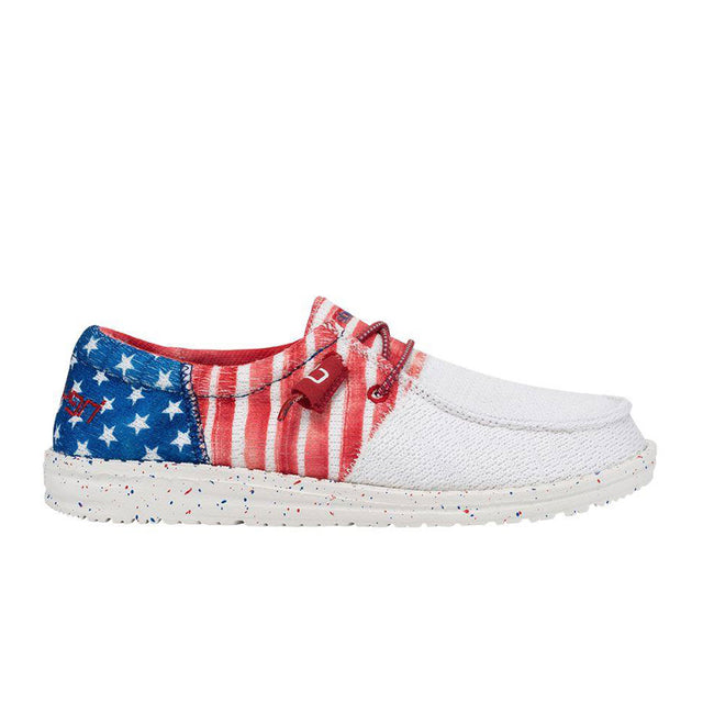 Hey Dude Wendy Tri Patriotic Slip On (Women) - Americana Dress-Casual - Slip Ons - The Heel Shoe Fitters