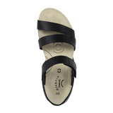 Naot Kayla Arch Pro Wedge Sandal (Women) - Black Matte Leather Sandal - Heel/Wedge - The Heel Shoe Fitters