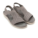 Naot Kawhia Backstrap Sandal (Women) - Taupe Knit Dress-Casual - Slip On - The Heel Shoe Fitters