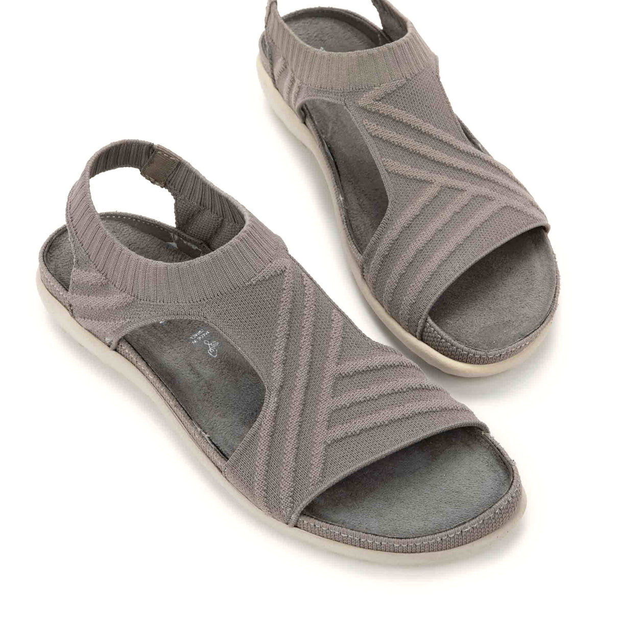 Naot Kawhia Backstrap Sandal (Women) - Taupe Knit Dress-Casual - Slip On - The Heel Shoe Fitters