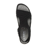 Naot Kawhia Backstrap Sandal (Women) - Black Knit Dress-Casual - Slip On - The Heel Shoe Fitters