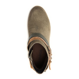 Naot Sumatra Ankle Boot (Women) - Hunter Green Suede/Pewter Straps Boots - Casual - Low - The Heel Shoe Fitters