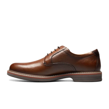 Florsheim Norwalk Plain Toe Oxford (Men) - Cognac Milled Dress-Casual - Oxford - The Heel Shoe Fitters