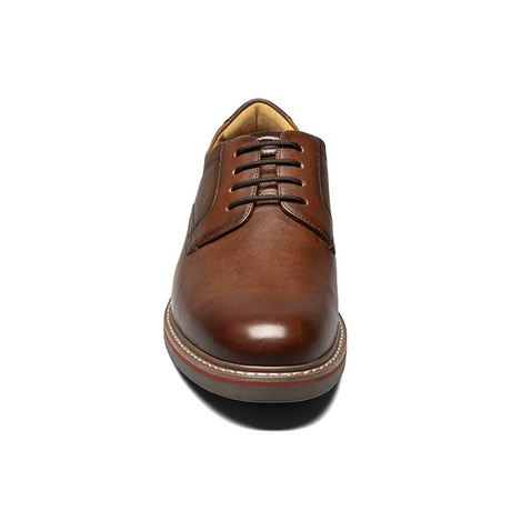 Florsheim Norwalk Plain Toe Oxford (Men) - Cognac Milled Dress-Casual - Oxford - The Heel Shoe Fitters