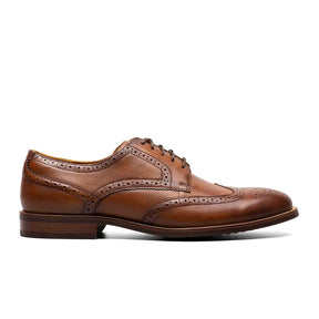 Florsheim Rucci Wing Tip Oxford (Men) - Cognac Dress-Casual - Oxford - The Heel Shoe Fitters