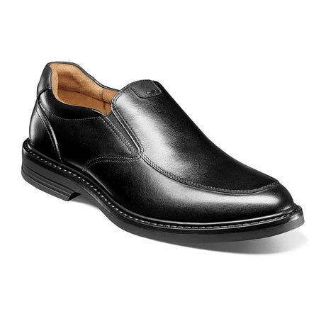 Florsheim Norwalk Moc Toe Slip On Loafer (Men) - Black Dress-Casual - Slip Ons - The Heel Shoe Fitters