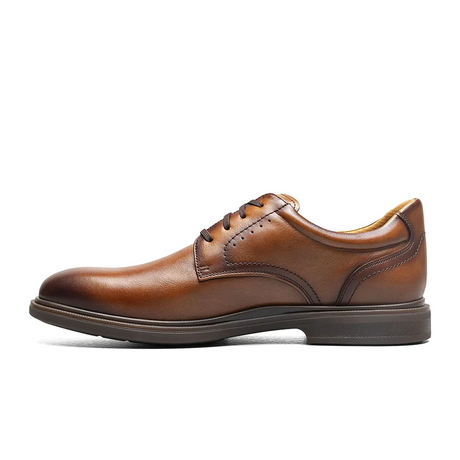 Florsheim Highrise Plain Toe Oxford Hands Free (Men) - Cognac Smooth Dress-Casual - Oxford - The Heel Shoe Fitters