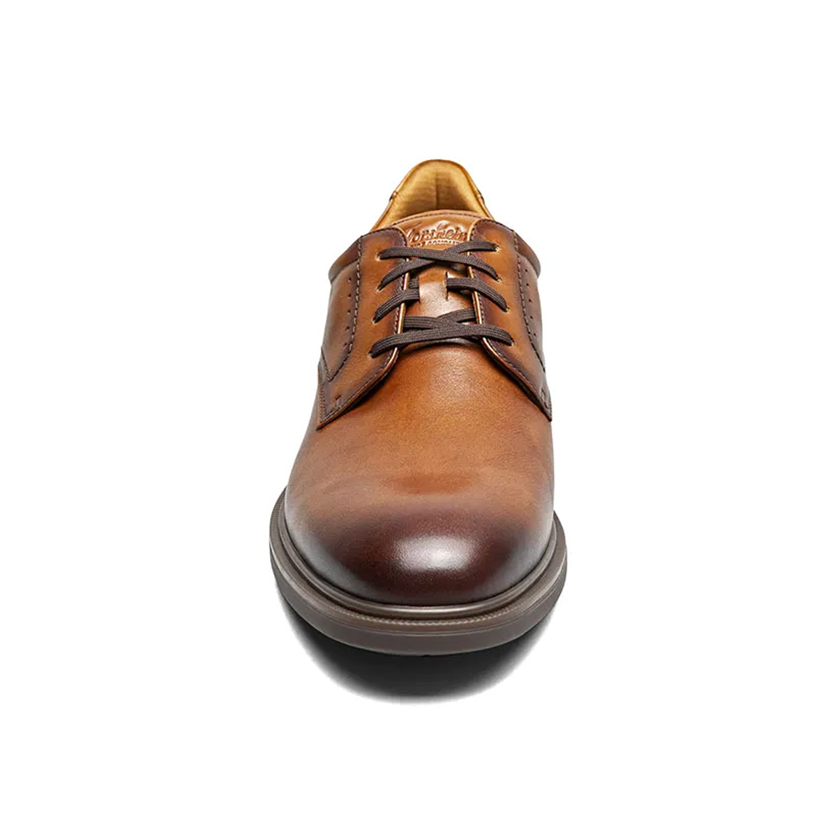 Florsheim Highrise Plain Toe Oxford Hands Free (Men) - Cognac Smooth Dress-Casual - Oxford - The Heel Shoe Fitters