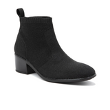 Naot Legacy Ankle Boot (Women) - Black Sparkle Knit Boots - Casual - Low - The Heel Shoe Fitters
