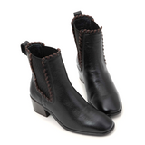 Naot Tradition Heeled Chelsea Boot (Women) - Soft Black Leather Boots - Casual - Mid - The Heel Shoe Fitters