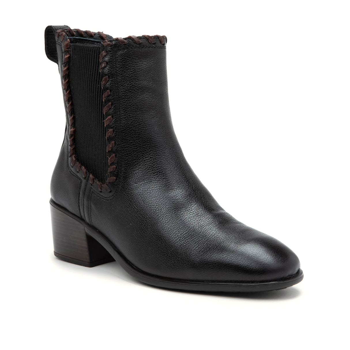Naot Tradition Heeled Chelsea Boot (Women) - Soft Black Leather Boots - Casual - Mid - The Heel Shoe Fitters