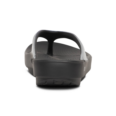 Oofos OOlala Luxe Sandal (Women) - Shimmer Blue Sandal - Thong - The Heel Shoe Fitters