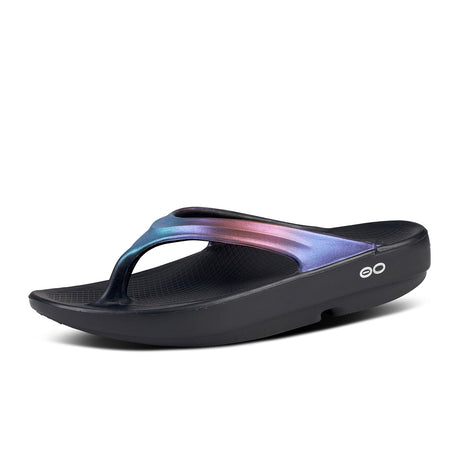 Oofos OOlala Luxe Sandal (Women) - Midnight Spectre Sandals - Thong - The Heel Shoe Fitters