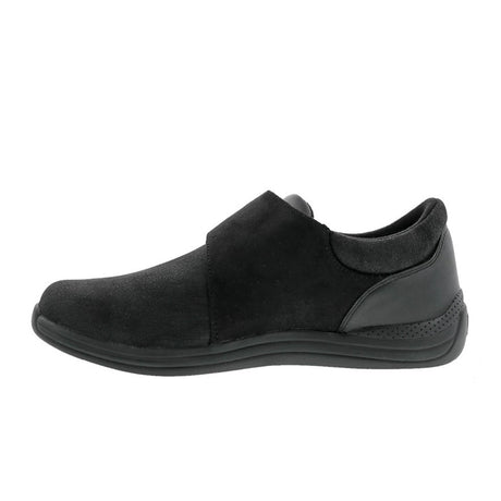 Drew Moonlite Slip On (Women) - Black Stretch Leather Dress-Casual - Slip Ons - The Heel Shoe Fitters