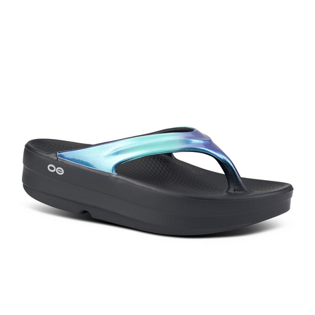 Oofos OOmega OOlala Luxe (Women) - Atlantis Sandals - Thong - The Heel Shoe Fitters