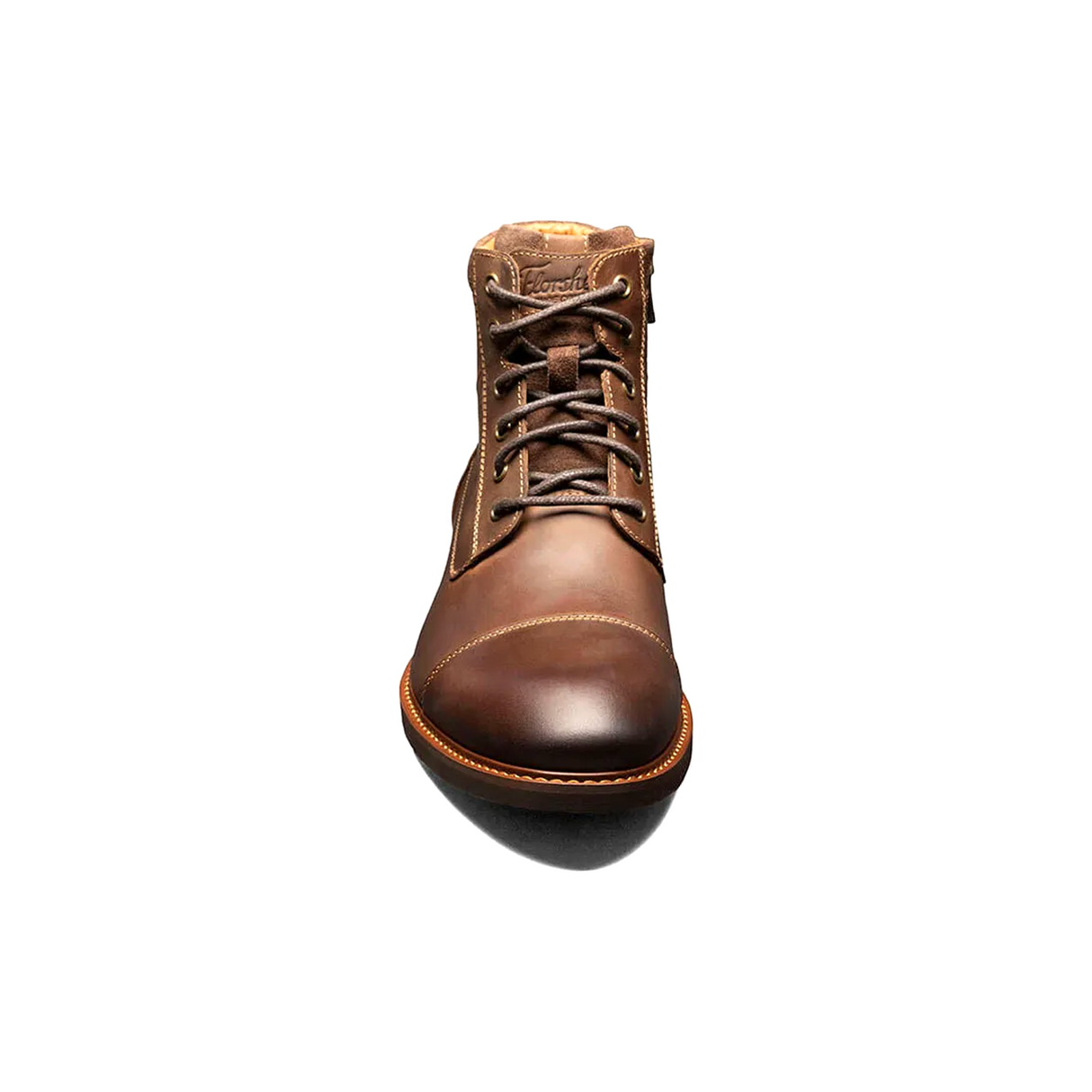 Florsheim Lodge Cap Toe Lace Up Boot (Men) - Brown Crazy Horse Boots - Fashion - Ankle Boot - The Heel Shoe Fitters