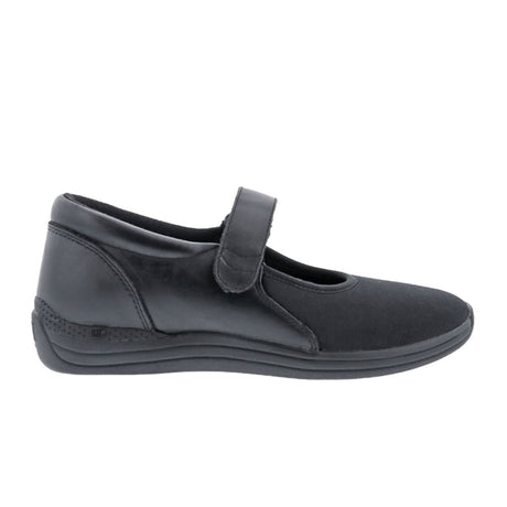Drew Magnolia Mary Jane (Women) - Black Leather Stretch Dress-Casual - Mary Janes - The Heel Shoe Fitters