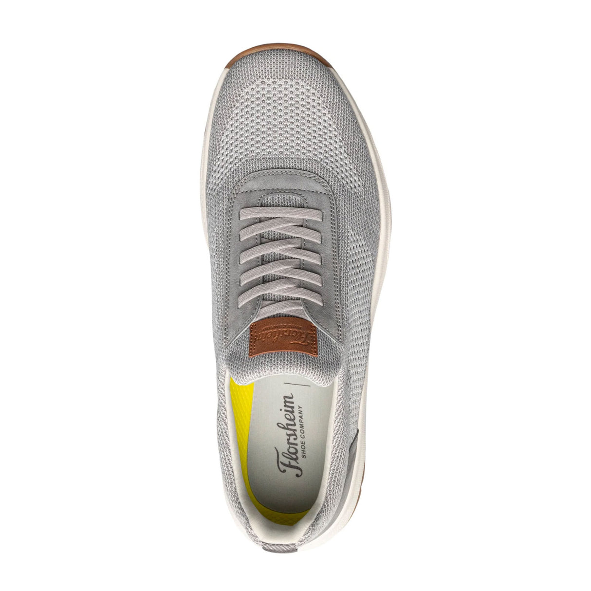 Florsheim Satellite Knit Elastic Lace Slip On Sneaker (Men) - Gray Knit/Nubuck Athletic - Casual - Slip On - The Heel Shoe Fitters