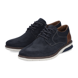 Rieker Dustin 25 Loafer (Men) - Kobalt/Amaretto/Ozean Dress-Casual - Loafer - The Heel Shoe Fitters