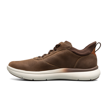 Florsheim Fleet Perf Toe Elastic Lace Sneaker (Men) - Brown Dress-Casual - Slip On - The Heel Shoe Fitters