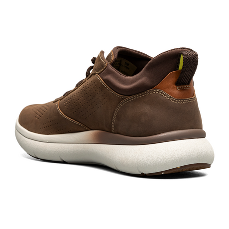 Florsheim Fleet Perf Toe Elastic Lace Sneaker (Men) - Brown Dress-Casual - Slip On - The Heel Shoe Fitters