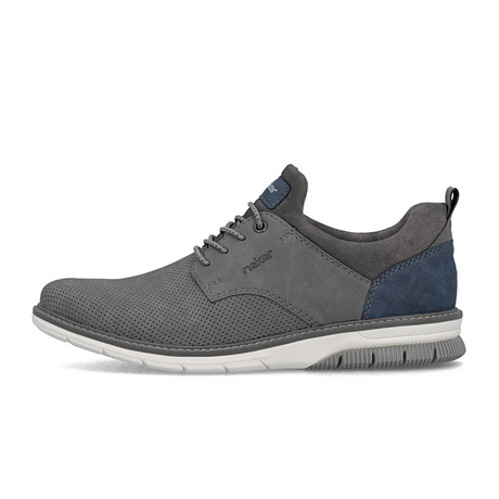 Rieker Dustin 50 Lace Up (Men) - Cenere/Denim/Rauch Dress-Casual - Oxford - The Heel Shoe Fitters