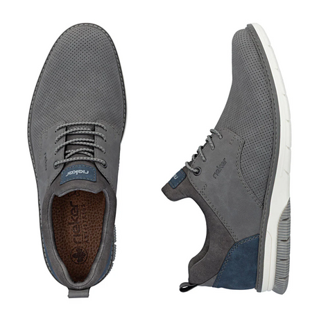 Rieker Dustin 50 Lace Up (Men) - Cenere/Denim/Rauch Dress-Casual - Oxford - The Heel Shoe Fitters
