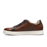 Florsheim Monopoli Lace To Toe Sneaker (Men) - Cognac/Brown Smooth with White Sole Athletic - Casual - Lace Up - The Heel Shoe Fitters