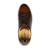 Florsheim Monopoli Lace To Toe Sneaker (Men) - Cognac/Brown Smooth with White Sole Athletic - Casual - Lace Up - The Heel Shoe Fitters