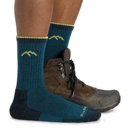 Darn Tough Hiker Midweight Micro Crew Sock with Cushion (Men) - Dark Teal Accessories - Socks - Performance - The Heel Shoe Fitters