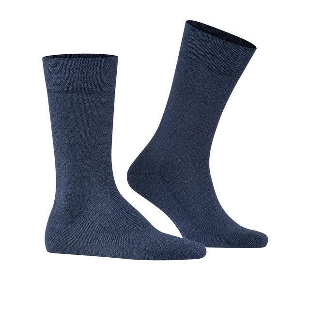 Falke Sensitive London Crew Sock (Men) - Navy Melange Accessories - Socks - Lifestyle - The Heel Shoe Fitters