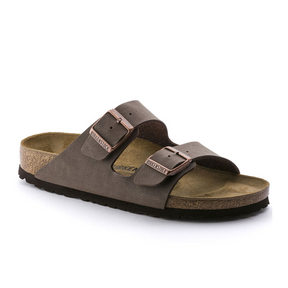 Birkenstock Arizona Slide Sandal (Unisex) - Mocha Birkibuc Sandal - Slide - The Heel Shoe Fitters
