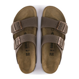 Birkenstock Arizona Slide Sandal (Unisex) - Mocha Birkibuc Sandals - Slide - The Heel Shoe Fitters