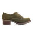 Dromedaris Kaley Heeled Lace Up (Women) - Olive Dress-Casual - Heels - The Heel Shoe Fitters