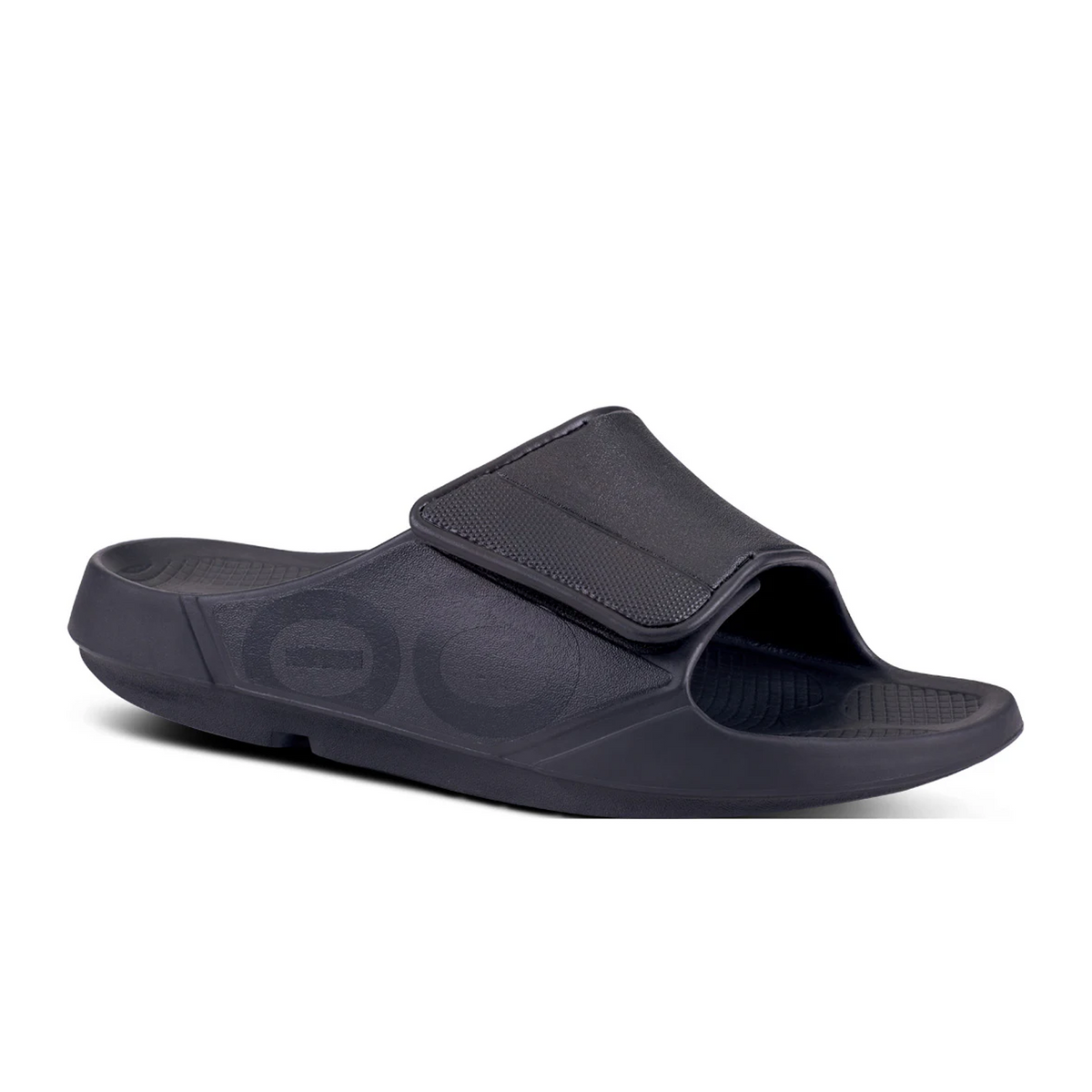 Oofos OOahh Sport Flex Slide Sandal (Unisex) - Black/Matte  display picture 3