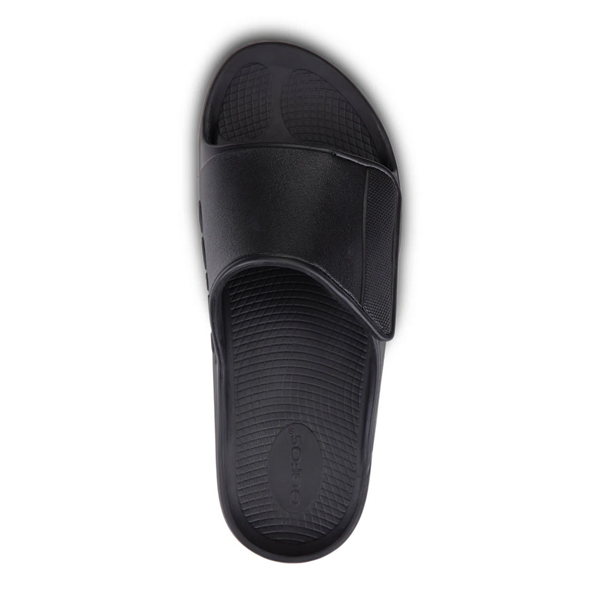 Oofos OOahh Sport Flex Slide Sandal (Unisex) - Black/Matte Black Sandal - Slide - The Heel Shoe Fitters