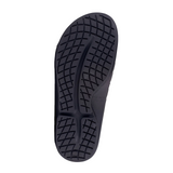 Oofos OOahh Sport Flex Slide Sandal (Unisex) - Black/Matte Black Sandal - Slide - The Heel Shoe Fitters