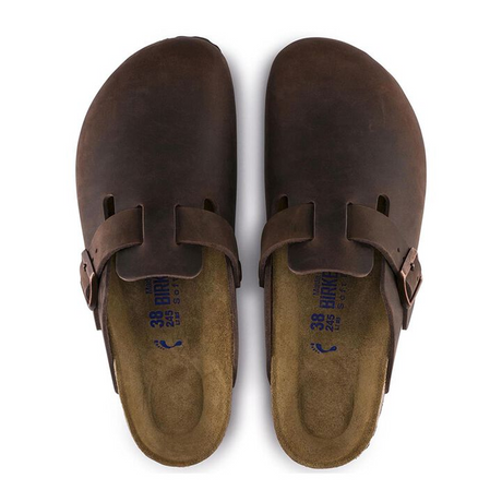 Birkenstock Boston Soft Footbed Clog (Unisex) - Habana Oiled Leather Dress-Casual - Clogs & Mules - The Heel Shoe Fitters