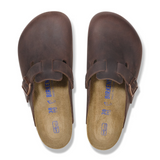 Birkenstock Boston Soft Footbed Clog (Unisex) - Habana Oiled Leather Dress-Casual - Clogs & Mules - The Heel Shoe Fitters