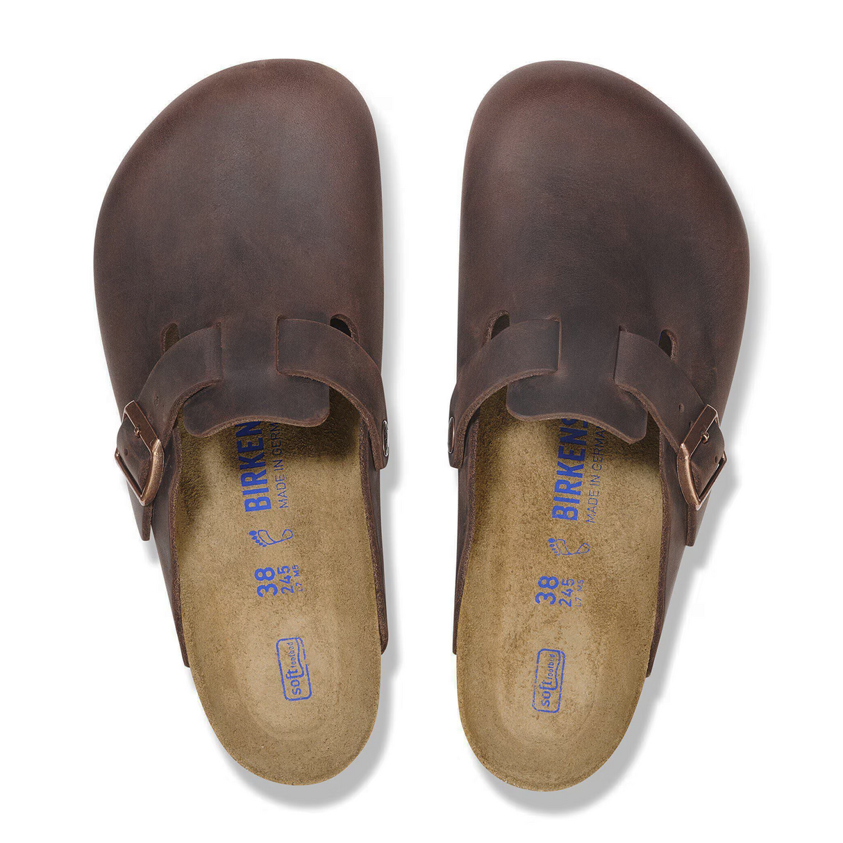 Birkenstock Boston Soft Footbed Narrow Clog (Unisex) - Habana Oiled Leather Dress-Casual - Clogs & Mules - The Heel Shoe Fitters