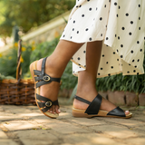 Dansko Ruthie Backstrap Sandal (Women) - Black Sandal - Backstrap - The Heel Shoe Fitters