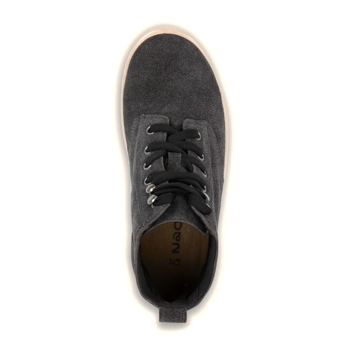Naot Canoe Lace Up Boot (Women) - Black Embossed Suede