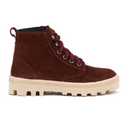 Naot Canoe Lace Up Boot (Women) - Cabernet Suede