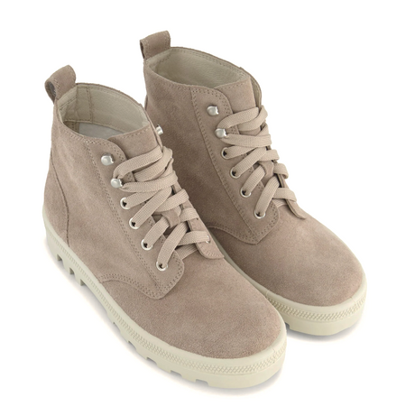 Naot Canoe Boot (Women) - Almond Suede Boots - Casual - Low - The Heel Shoe Fitters