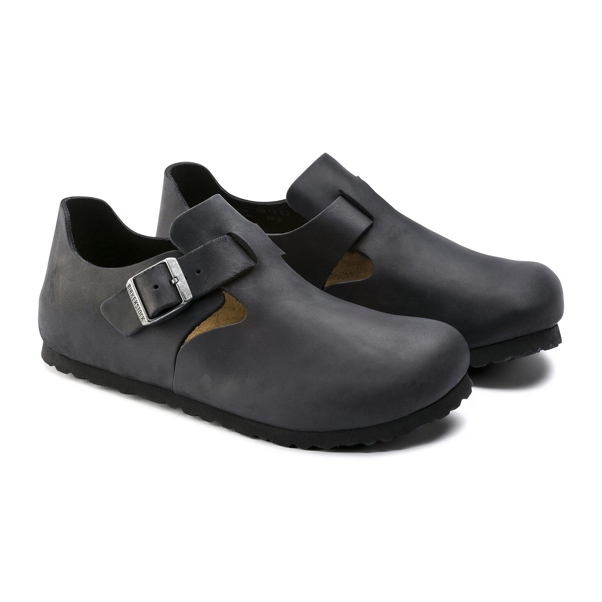 Birkenstock London Clog (Unisex) - Black Oiled Leather
