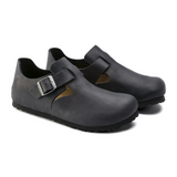 Birkenstock London Clog (Unisex) - Black Oiled Leather