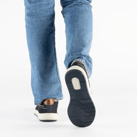Rieker Reinhard 68 Slip On (Men) - Pazifik/Amaretto Dress-Casual - Slip On - The Heel Shoe Fitters